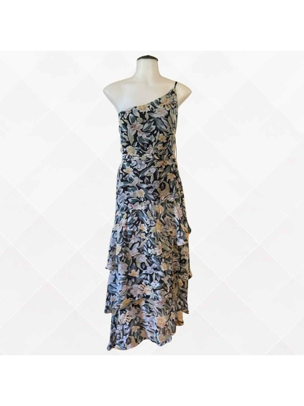 Petal & Pup One Shoulder Midi Dress • Size 14 • NWT •  Floral  • WDS-100123